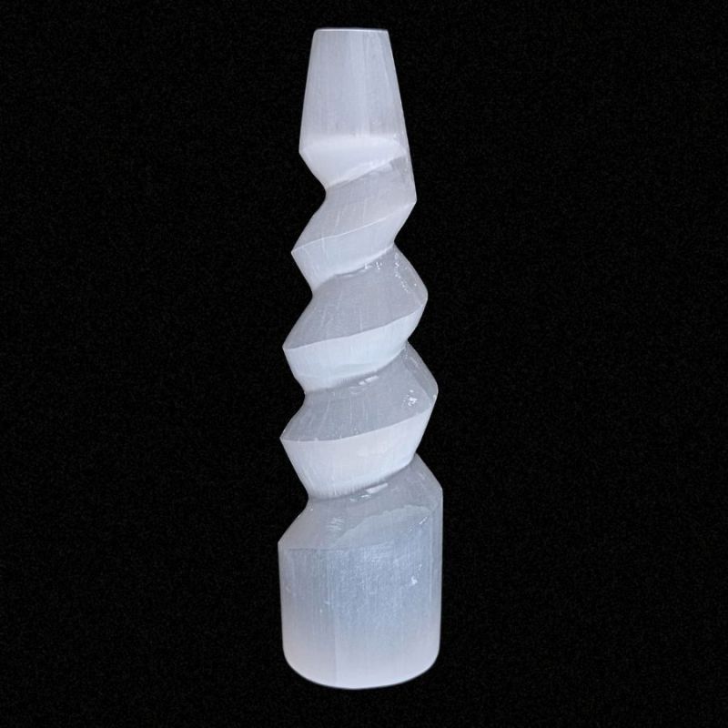 Tour Spirale en Sélénite 15cm