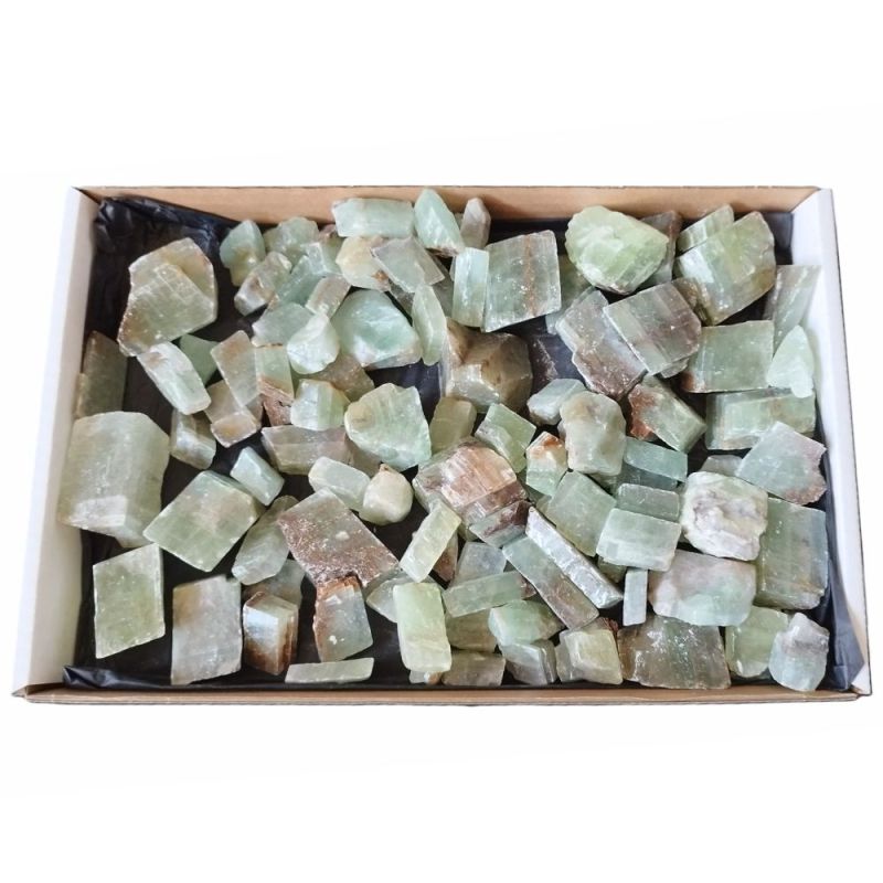 Calcita Verde (México). Caja de 4kg