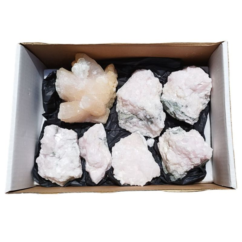 Manganocalcite (Bulgarie). Boîte de 8kg