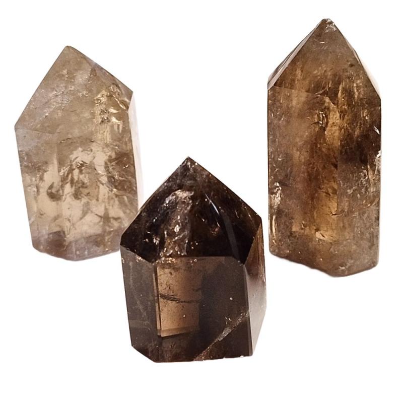 Punta Cuarzo Ahumado pulida 80-150grs