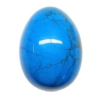 Huevo Yoni Howlita Azul 50x38mm