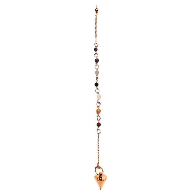 Copper Chakras Pendulum