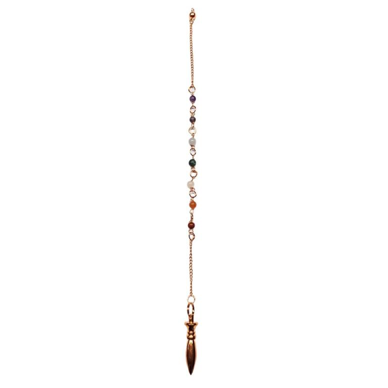 Copper Chakras Pendulum