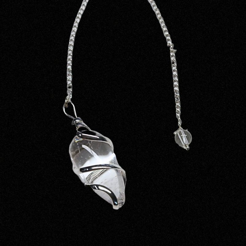 Péndulo Oval Cristal de Roca (4,5cm)