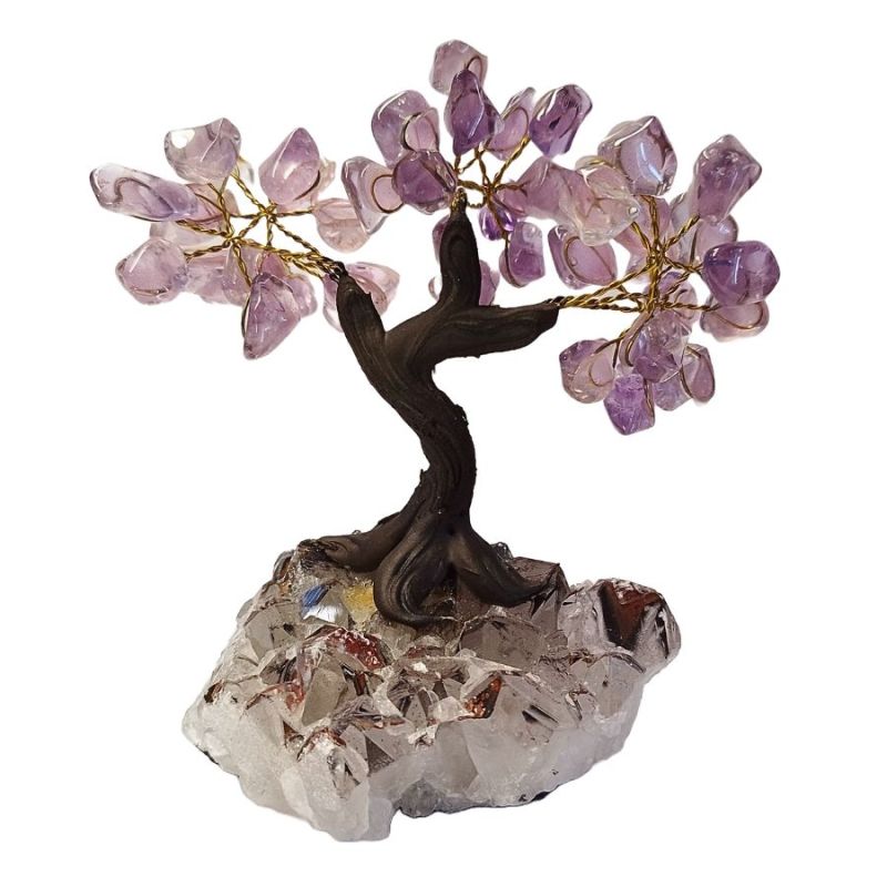Árbol Amatista (12cm) y base de drusa Amatista.