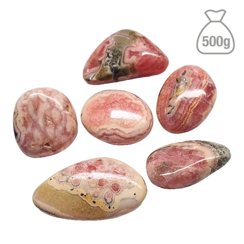 Rhodochosite Pierre Roulée Petite "B". Sac de 250g