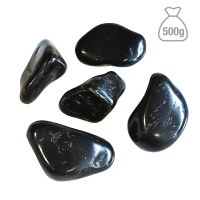 Ónix Negro Rodado Mediano. Bolsa 500g