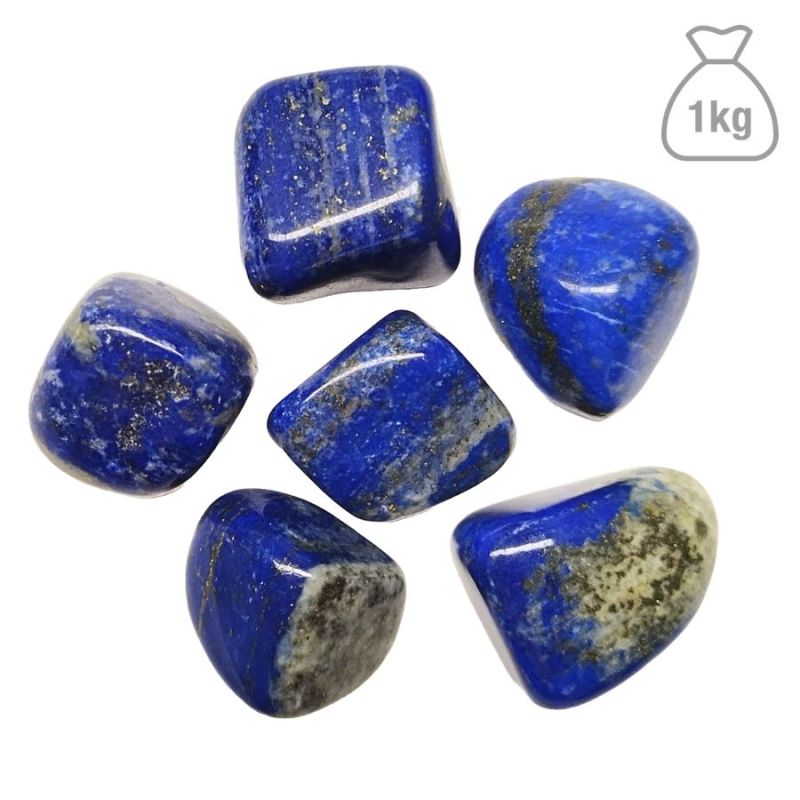 Lapis-Lazuli Pierre Roulée Moyen (Qualité Extra). Sac 1kg