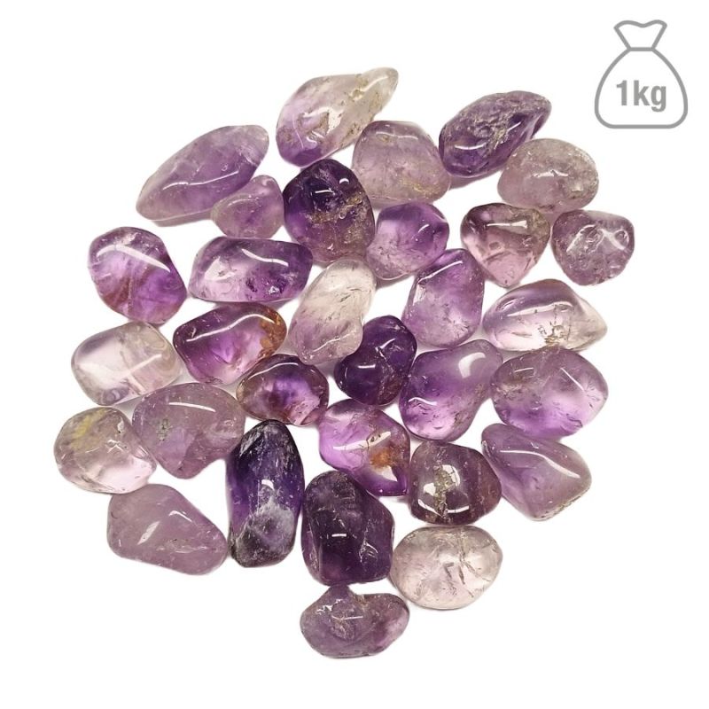 Medium Tumbled Amethyst (Brazil). Bag 1kg