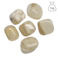 Ónix Blanco Rodado Mediano. Bolsa 1kg