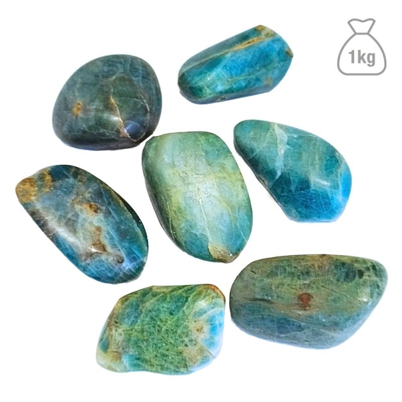 Medium Tumbled Apatite. Bag 1kg