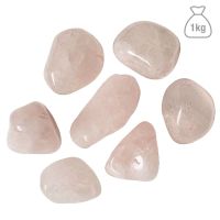 Cuarzo Rosa Rodado Mediano (Brasil). Bolsa 1kg.