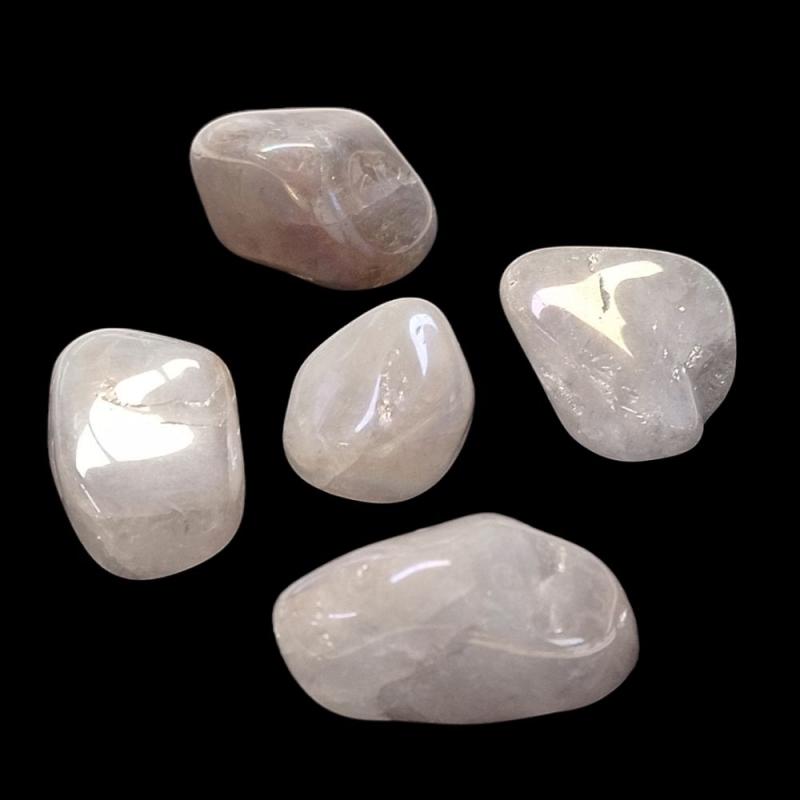 Medium Tumbled Aura Rose Quartz. Bag 200g