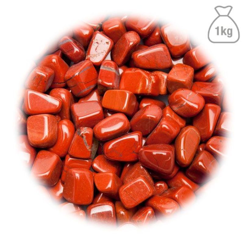 Jaspe Rojo Rodado Pequeño. Bolsa 1kg