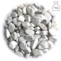 Howlita Blanca Rodado Pequeño. Bolsa 1kg