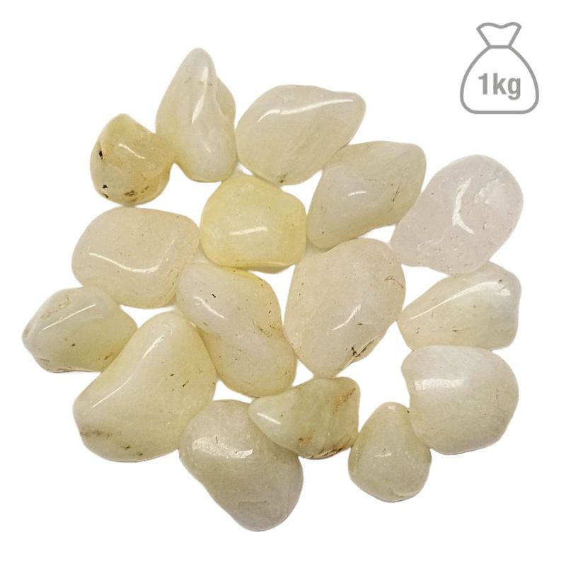 Small Tumbled Lemon Quartz. Bag 1kg.