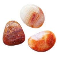 Carnelian Chakra (Tumbled Flat). Set 3 Un.