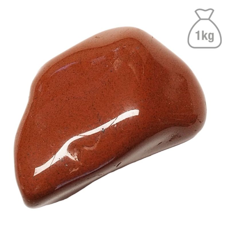 Jaspe Rouge Pierre Roulée Jumbo. Sac 1kg