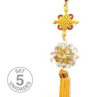 Flor Feng Shui Amarillo. Set 5 Un.