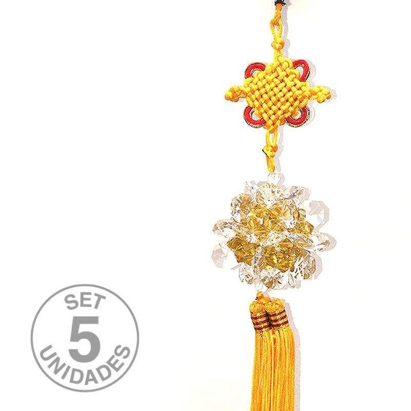 Yellow Feng Shui Flower. Set 5 Un.