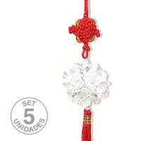 Flor Feng Shui Blanco. Set 5 Un.