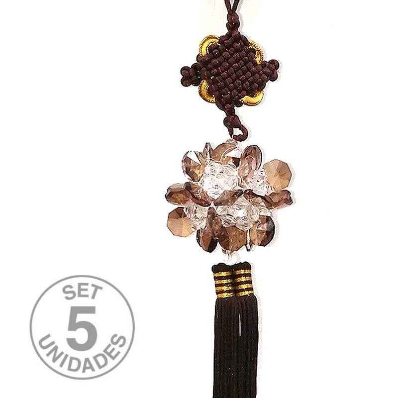 Brown Feng Shui Flower. Set 5 Un.