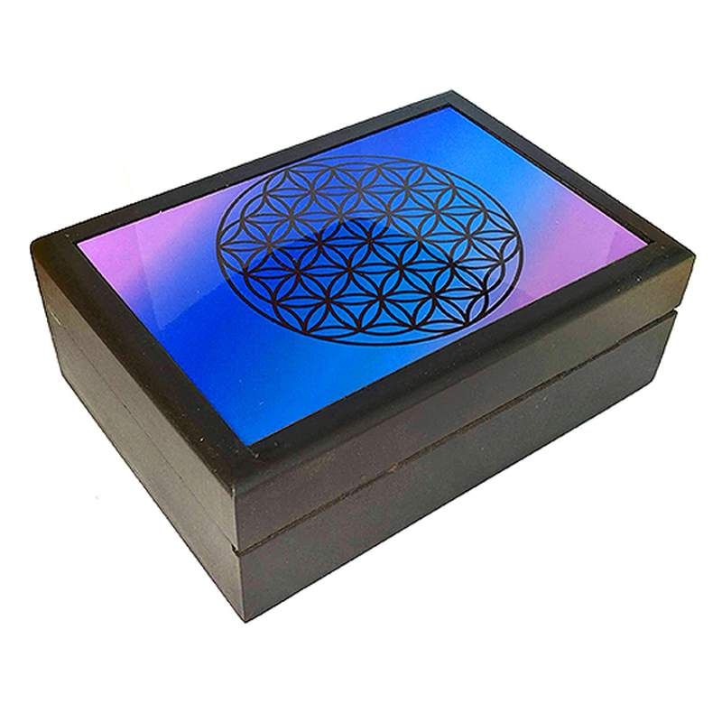 Flower of Life Wood Box