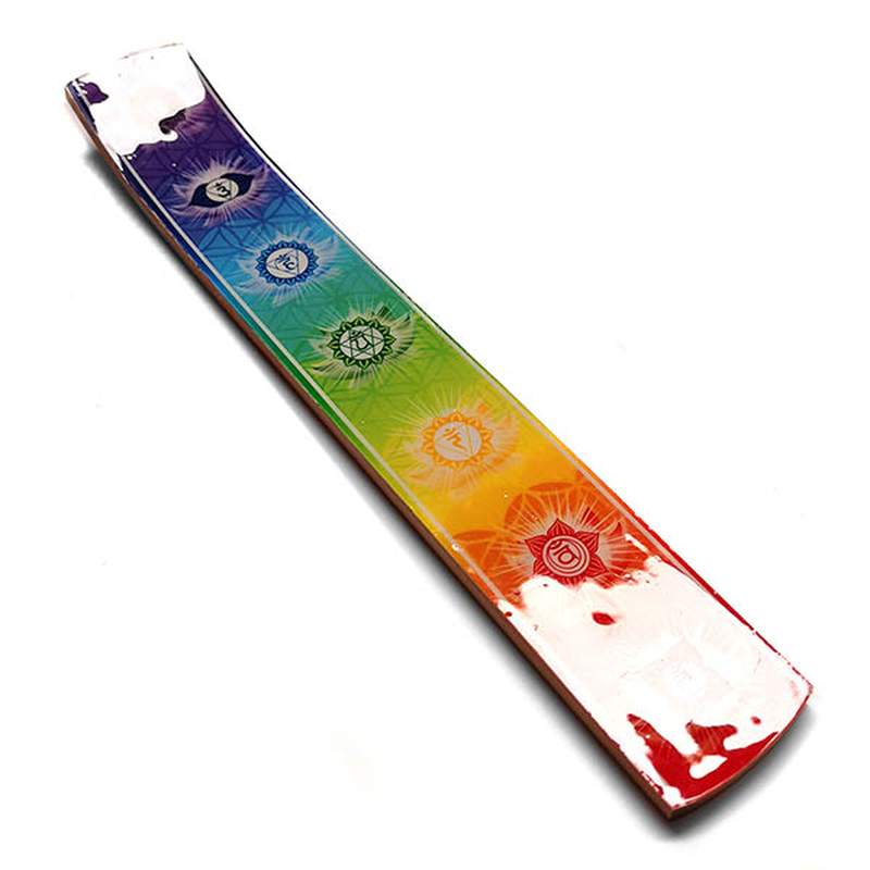 Incensario esmaltado. Chakras