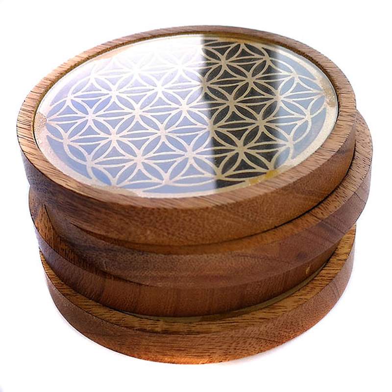 Posavasos Flor de la Vida (Set 4u.)