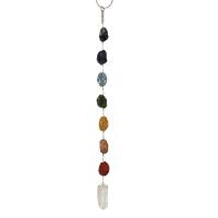 Adorno/móvil mineral en bruto Chakras (34cm)