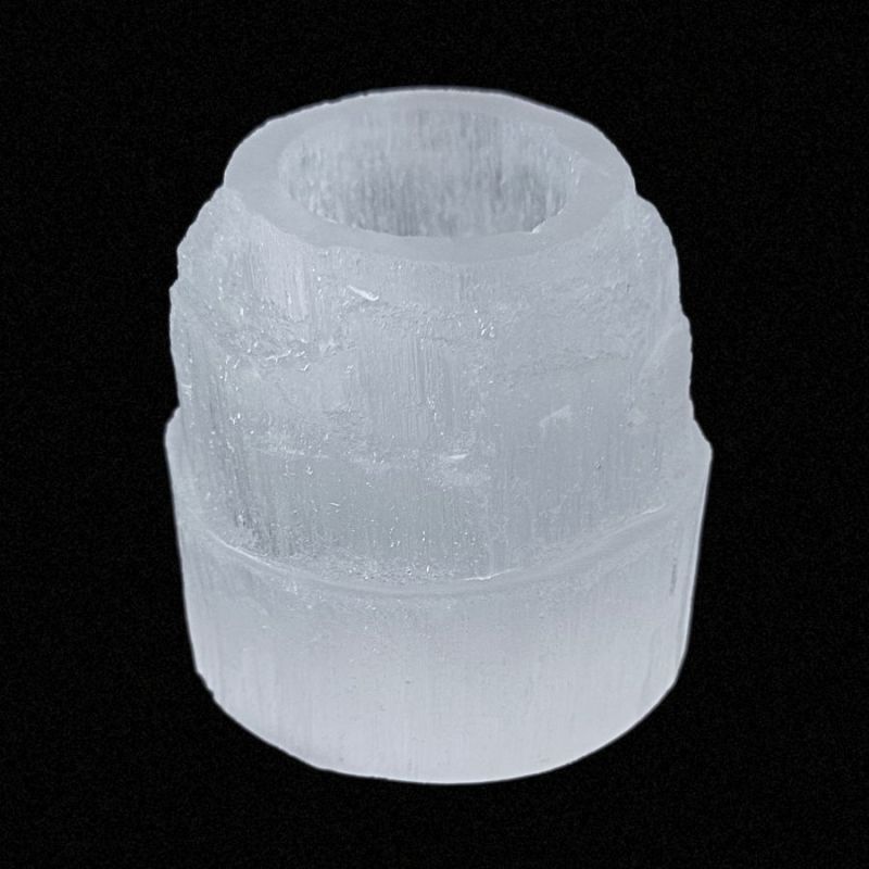 Selenite Candleholder (8cm)