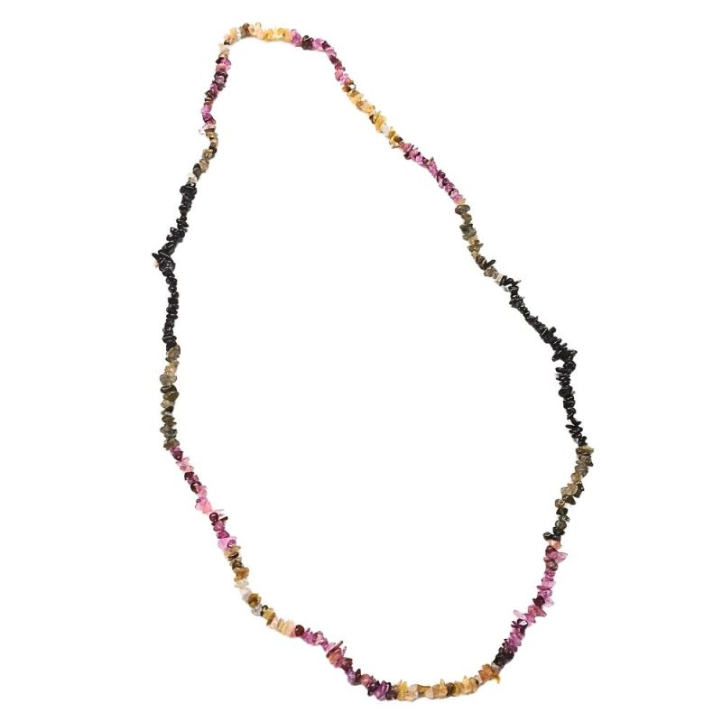 Collar Chip Turmalina Sandía