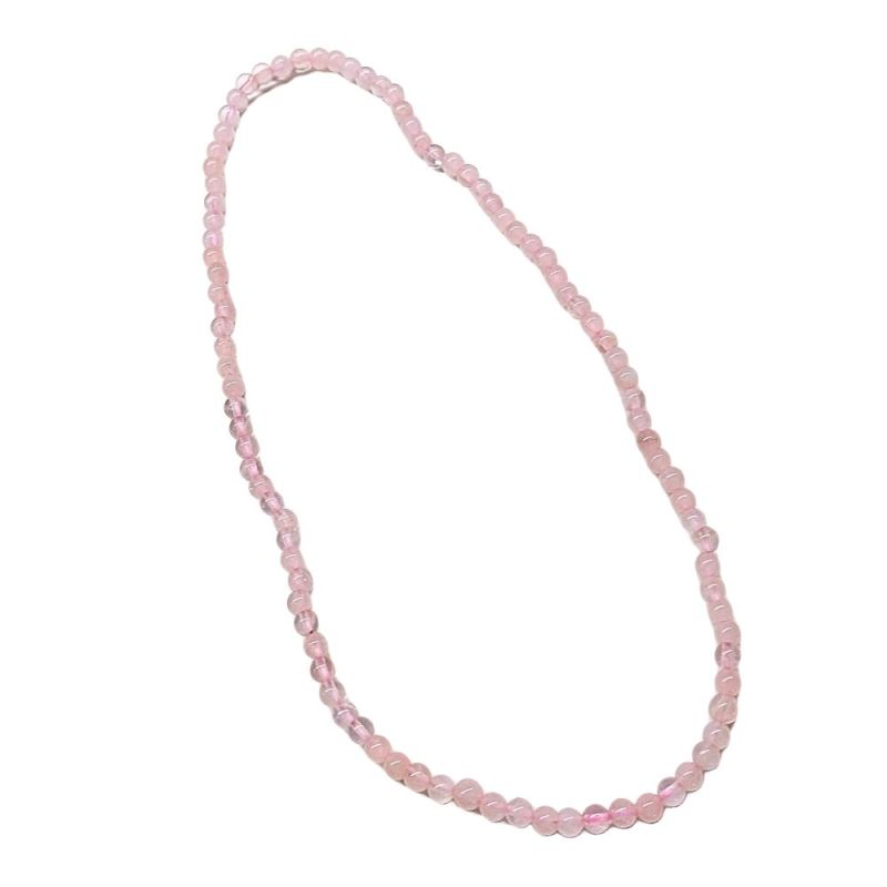 Collier Quartz Rose (6mm)