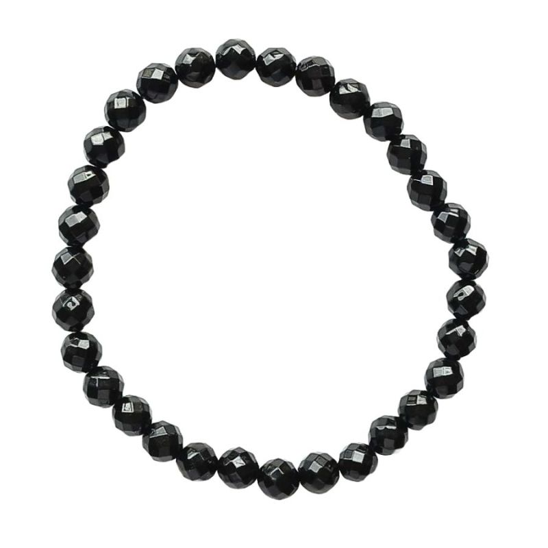 Pulsera Azabache Facetada (Bola 6mm)