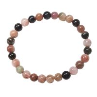 Pulsera Turmalina Sandía (Bola 6mm)