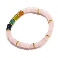 Pulsera Aro Surtido Cuarzo Rosa