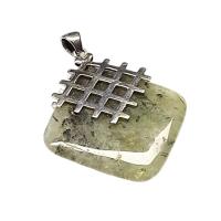 Prehnite rhombus Pendant