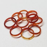 Anillo Carneola 3mm. Set 10 Un.