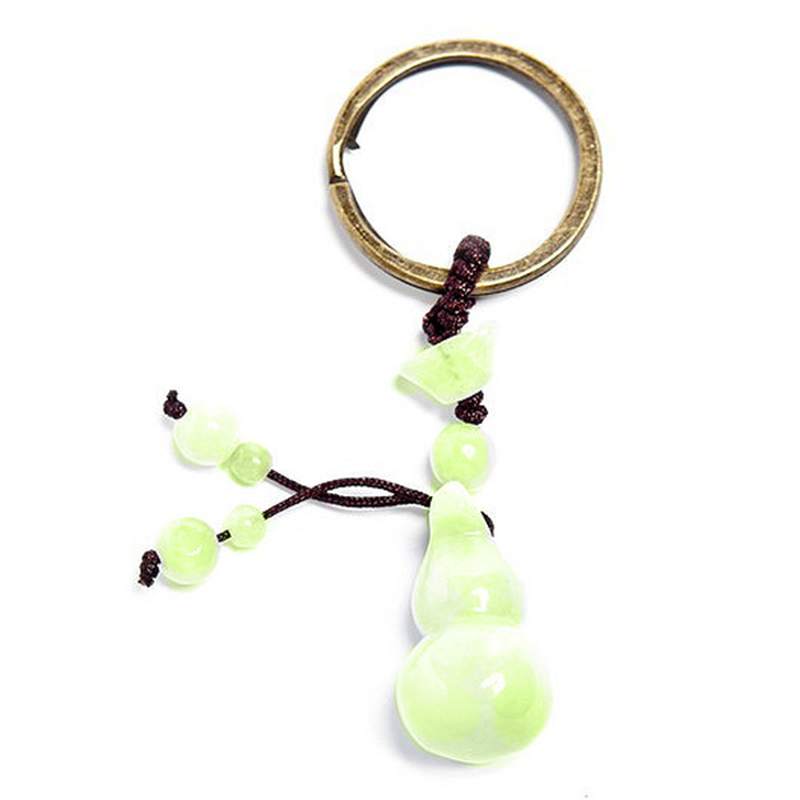 Porte-clés Jade Citrouille de la vie. Set 3 unités