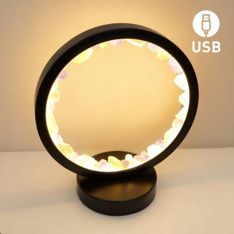 Lámpara de mesa Fluorita. USB LED (3 colores)