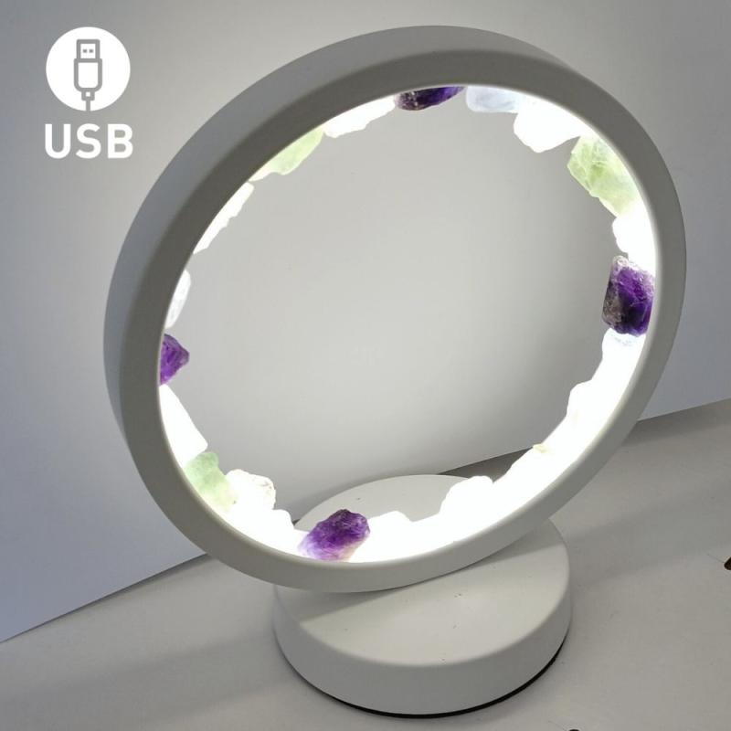 Lámpara de mesa Fluorita. USB LED (3 colores)