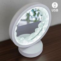 Rock Crystal Mirror Desk Lamp. USB LED (1 Color)
