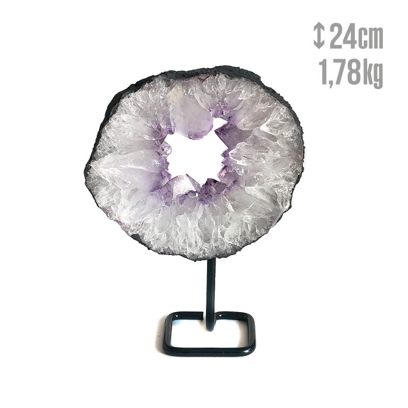 Bague en Améthyste avec support en acier 1,78 kg