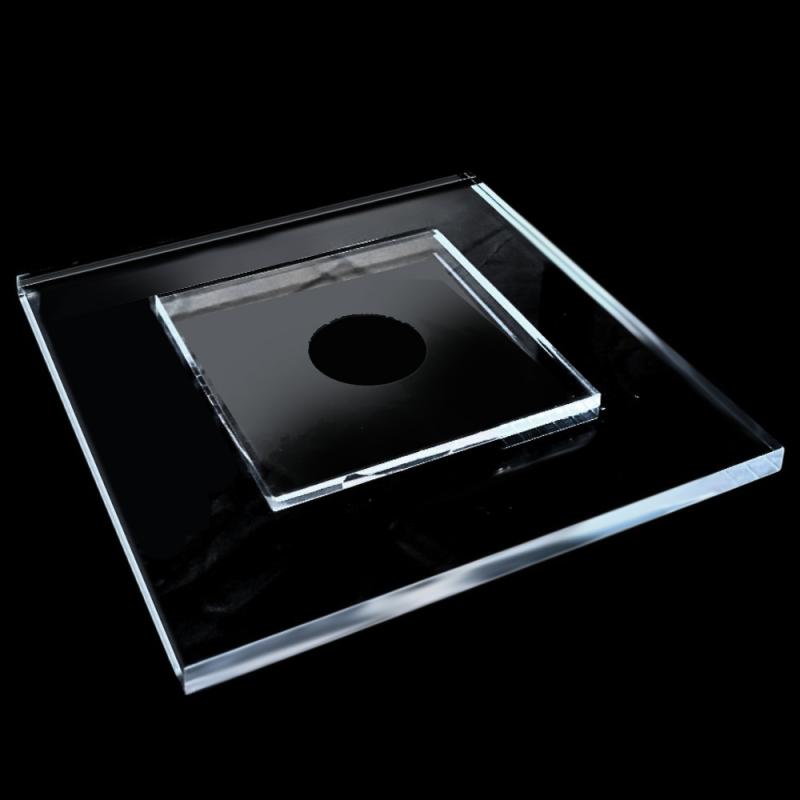Peana Plana Metacrilato 208x208x10mm