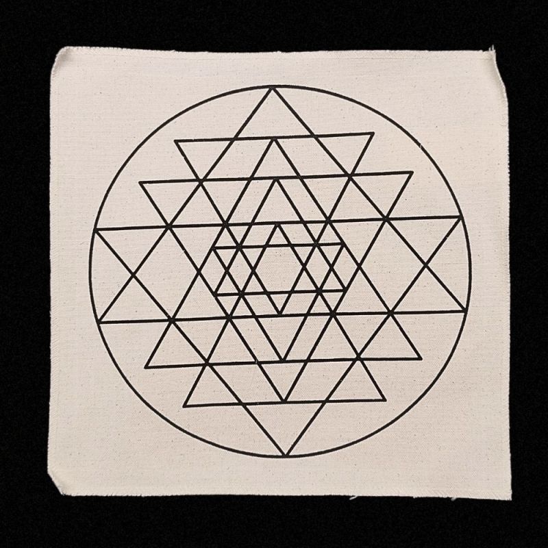 Tenture Sri Yantra (30x30cm)