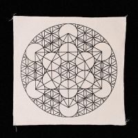 Tapete Metatron + Flor de la Vida (30x30cm)