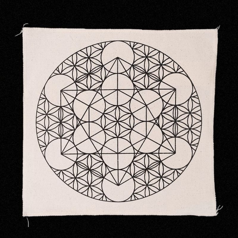 Metatron + Flower of Life Mat (30x30cm)