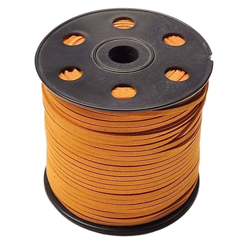 Orange Suede Thread. 100 Meters