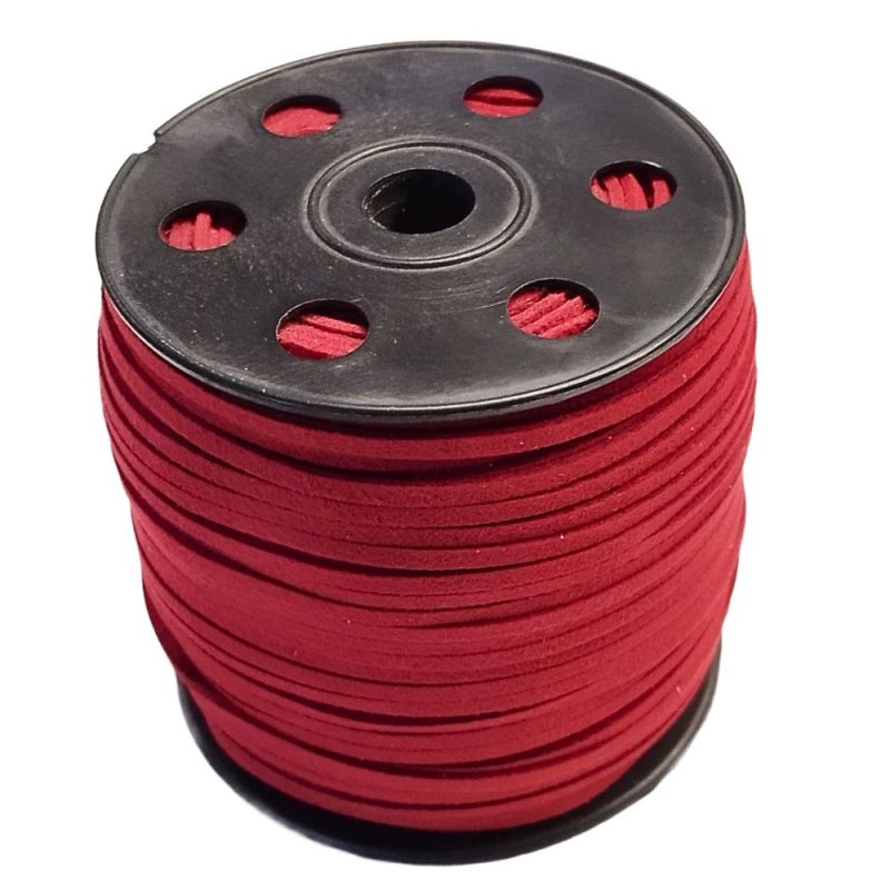 Red Suede Thread. 100 Meters