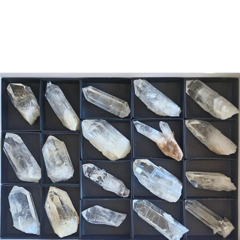 Puntas de Cuarzo Lemuriano (Colombia). Lote 18 Un.